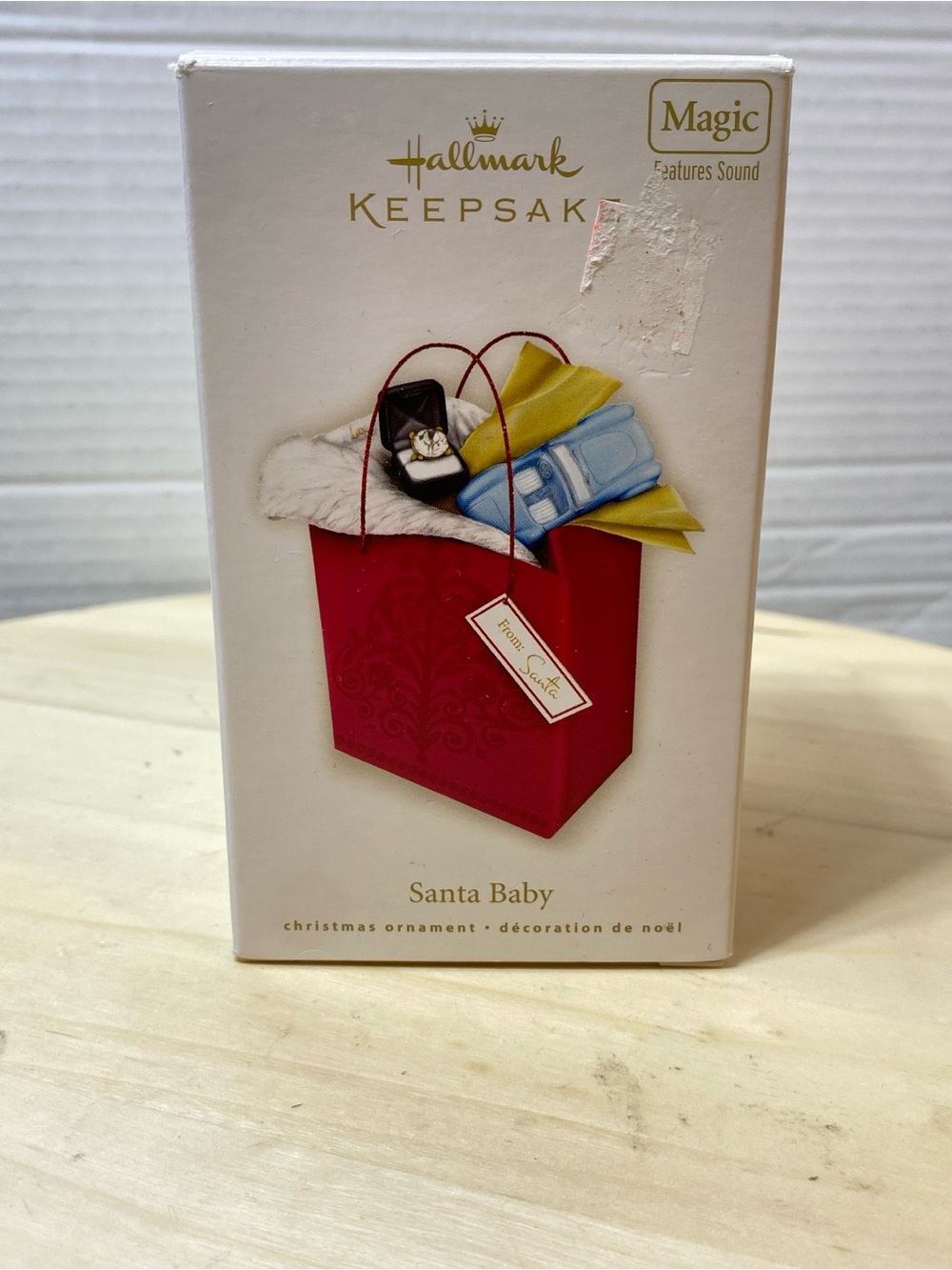 2008 Santa Baby Hallmark Keepsake Christmas Ornament With Box Magic Sound( no ba